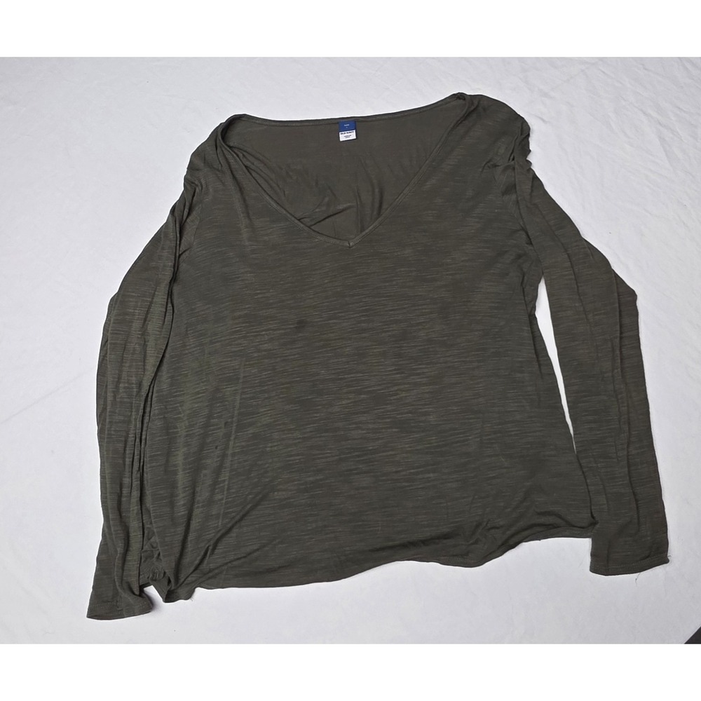 Old Navy Luxe V-neck‎ Longsleeve Olive Green Size Large